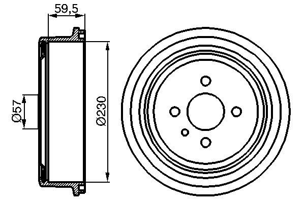 BOSCH Fékdob 0986477022_BOSCH