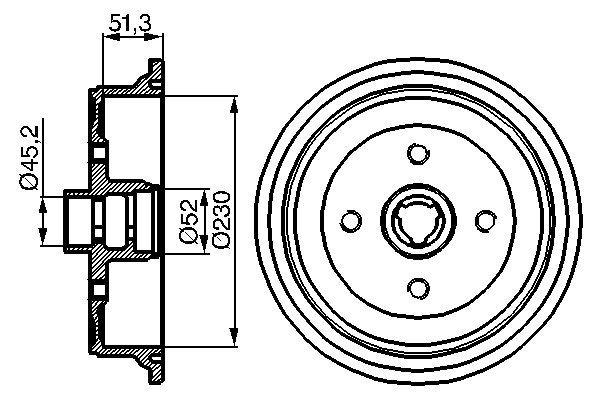 BOSCH Fékdob 0986477029_BOSCH