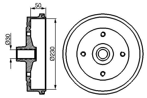 BOSCH Fékdob 0986477030_BOSCH