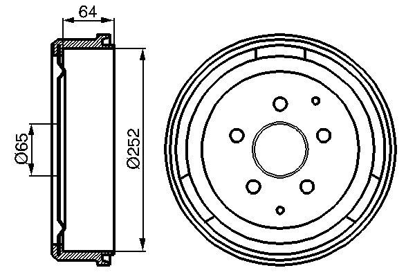 BOSCH Fékdob 0986477033_BOSCH