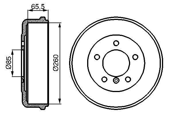 BOSCH Fékdob 0986477038_BOSCH