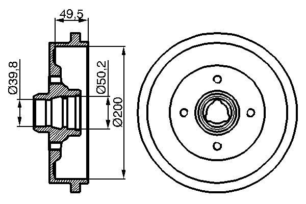 BOSCH Fékdob 0986477041_BOSCH