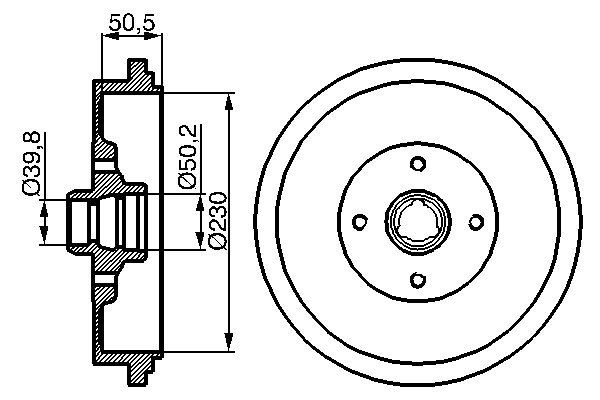 BOSCH Fékdob 0986477042_BOSCH