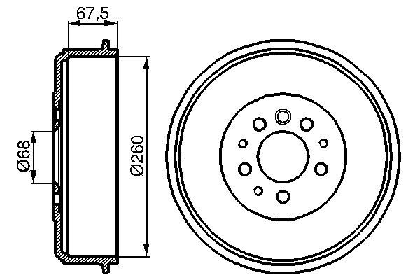 BOSCH Fékdob 0986477046_BOSCH