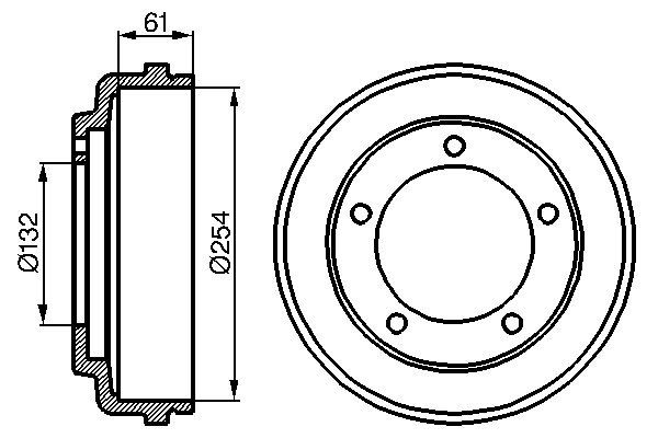 BOSCH Fékdob 0986477048_BOSCH