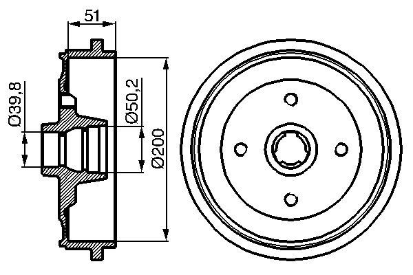 BOSCH Fékdob 0986477053_BOSCH