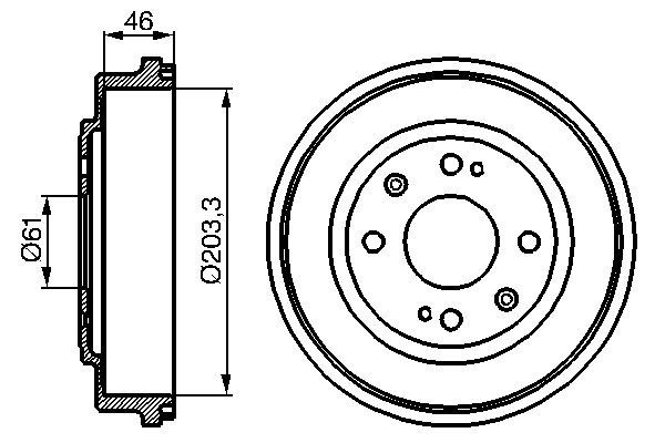 BOSCH Fékdob 0986477059_BOSCH