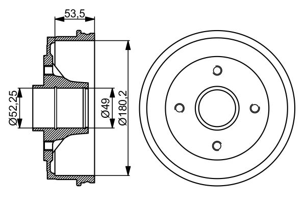 BOSCH Fékdob 0986477061_BOSCH