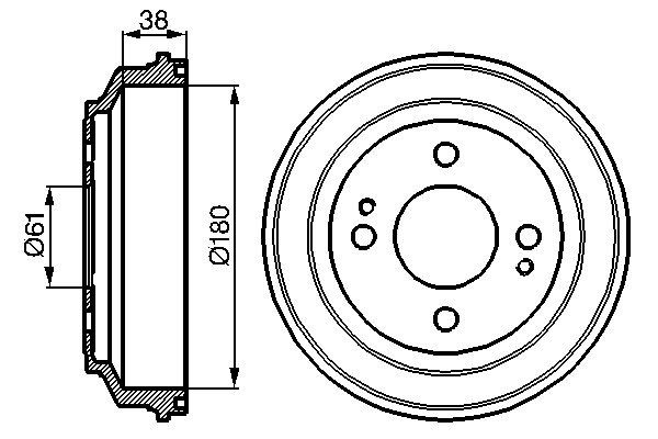 BOSCH Fékdob 0986477063_BOSCH