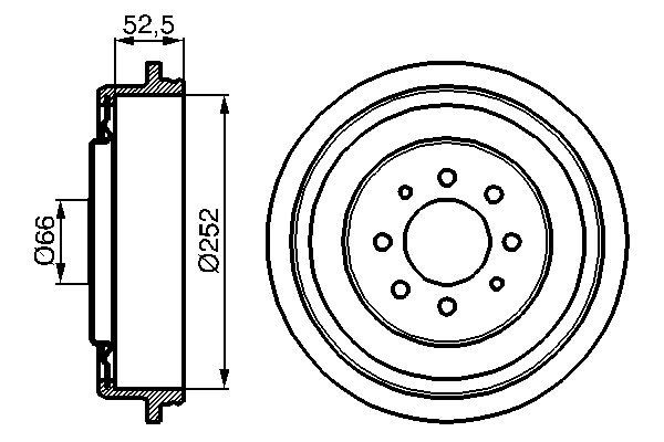 BOSCH Fékdob 0986477067_BOSCH