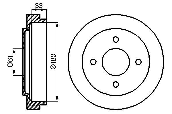 BOSCH Fékdob 0986477069_BOSCH