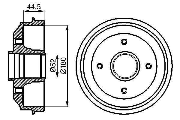 BOSCH Fékdob 0986477070_BOSCH