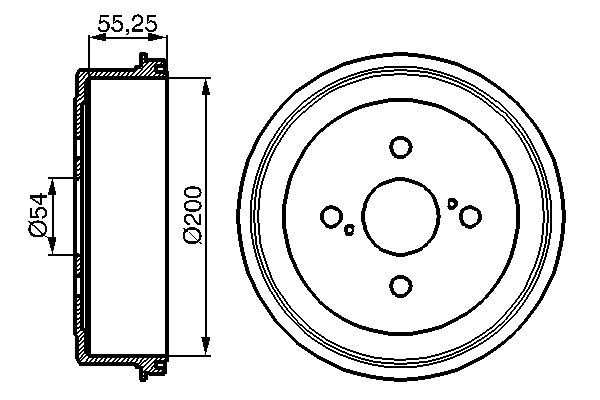 BOSCH Fékdob 0986477082_BOSCH