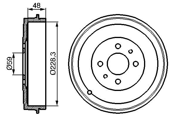 BOSCH Fékdob 0986477088_BOSCH