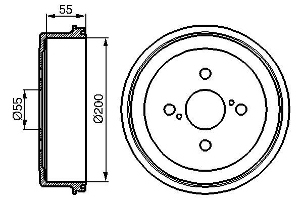 BOSCH Fékdob 0986477090_BOSCH