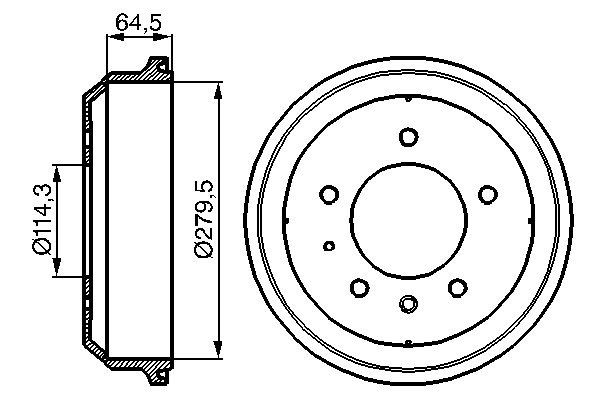 BOSCH Fékdob 0986477093_BOSCH