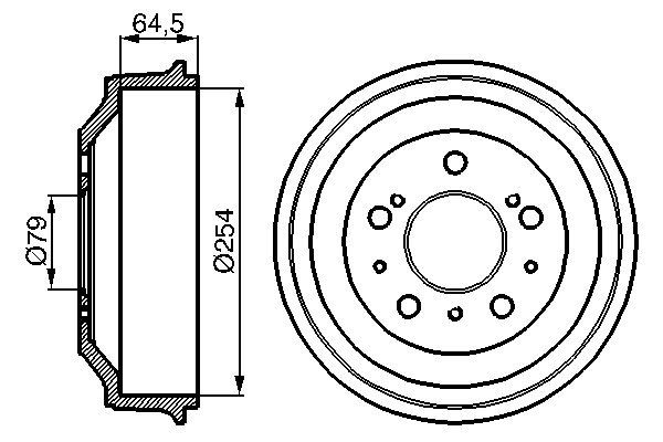 BOSCH Fékdob 0986477098_BOSCH