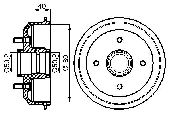 BOSCH Fékdob 0986477099_BOSCH