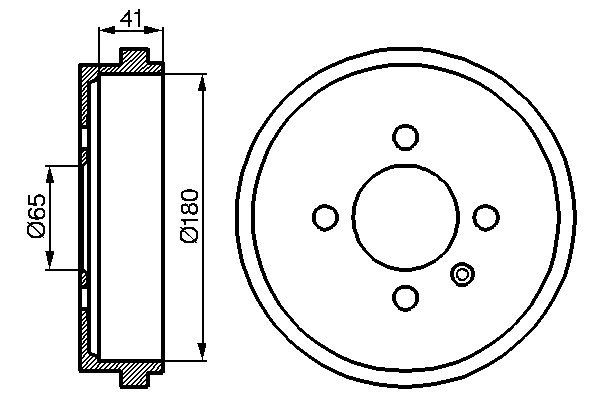 BOSCH Fékdob 0986477105_BOSCH