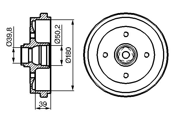 BOSCH Fékdob 0986477111_BOSCH