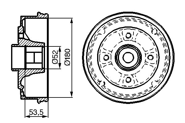 BOSCH Fékdob 0986477112_BOSCH