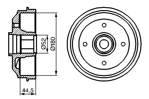 BOSCH Fékdob 0986477113_BOSCH