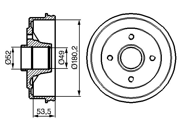 BOSCH Fékdob 0986477117_BOSCH