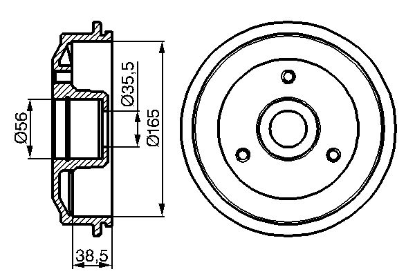 BOSCH Fékdob 0986477118_BOSCH