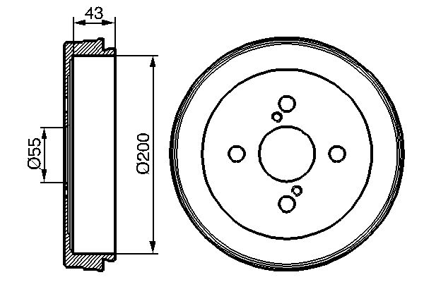 BOSCH Fékdob 0986477138_BOSCH