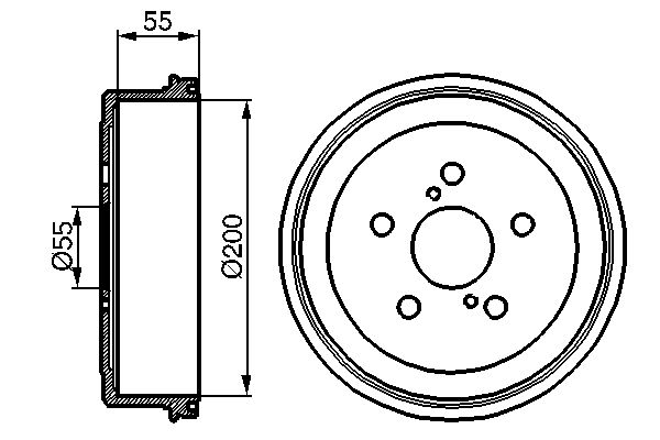 BOSCH Fékdob 0986477139_BOSCH