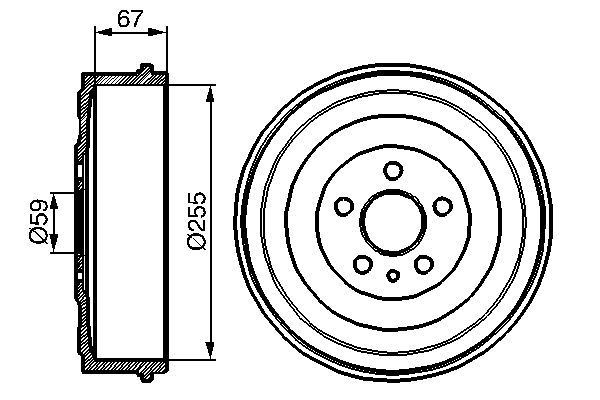 BOSCH Fékdob 0986477144_BOSCH