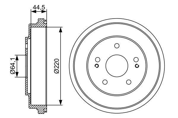 BOSCH Fékdob 0986477147_BOSCH