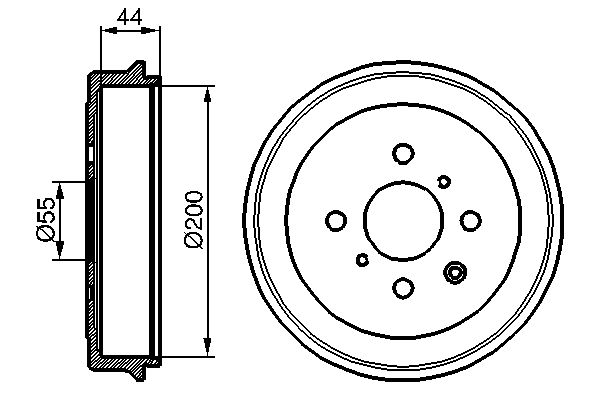 BOSCH Fékdob 0986477148_BOSCH