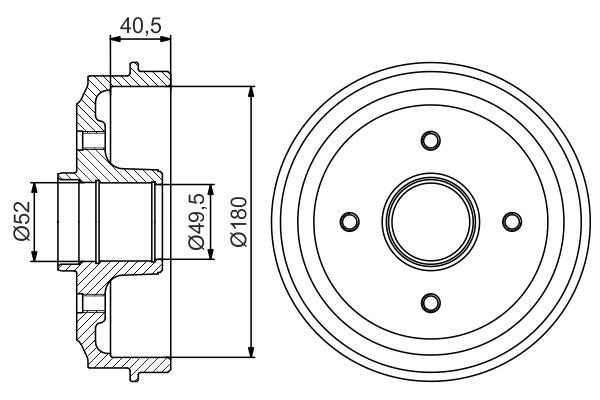 BOSCH Fékdob 0986477156_BOSCH