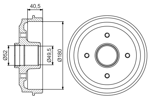 BOSCH Fékdob 0986477157_BOSCH