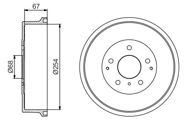 BOSCH Fékdob 0986477162_BOSCH