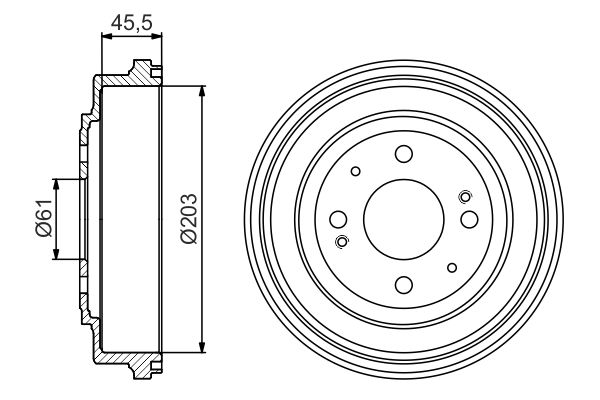 BOSCH Fékdob 0986477166_BOSCH