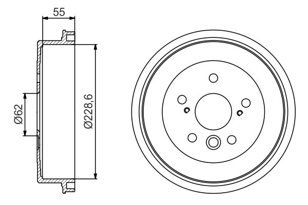 BOSCH Fékdob 0986477168_BOSCH