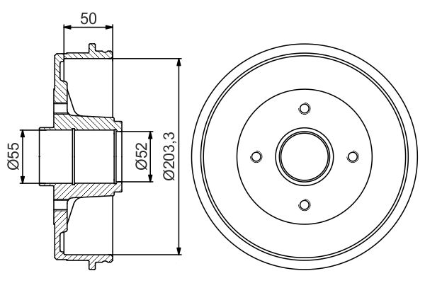 BOSCH Fékdob 0986477171_BOSCH