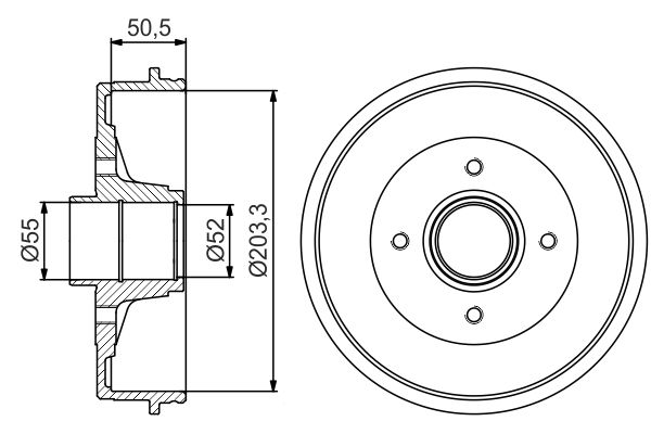 BOSCH Fékdob 0986477173_BOSCH