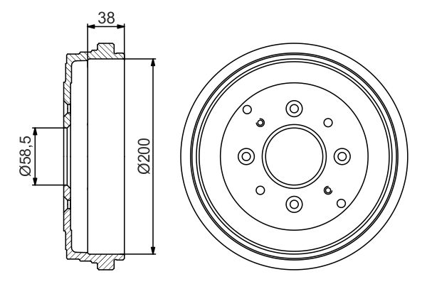 BOSCH Fékdob 0986477174_BOSCH