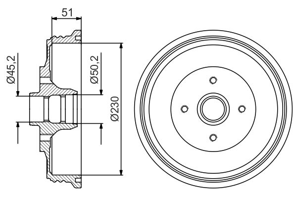 BOSCH Fékdob 0986477178_BOSCH