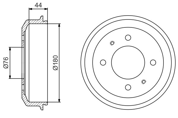 BOSCH Fékdob 0986477182_BOSCH