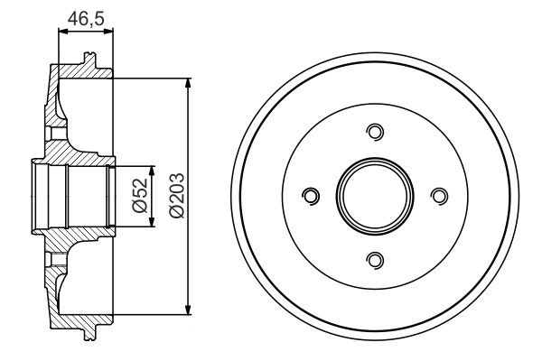 BOSCH Fékdob 0986477184_BOSCH