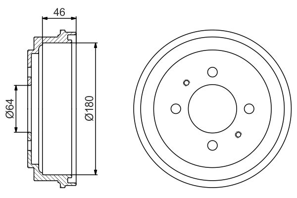 BOSCH Fékdob 0986477186_BOSCH