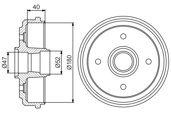 BOSCH Fékdob 0986477192_BOSCH