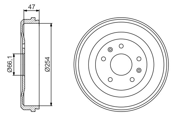 BOSCH Fékdob 0986477193_BOSCH