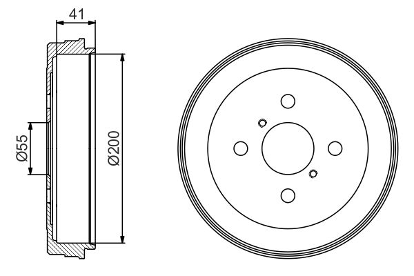 BOSCH Fékdob 0986477199_BOSCH