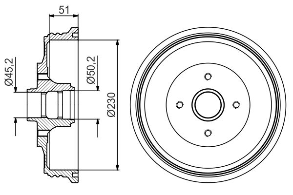 BOSCH Fékdob 0986477200_BOSCH