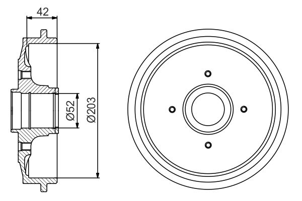 BOSCH Fékdob 0986477201_BOSCH